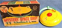 VINTAGE MYSTERY SPACE SHIP MARX TOY GAME IN BOX
