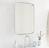 $95 22x30'' Chrome Rounded Rectangle mirror