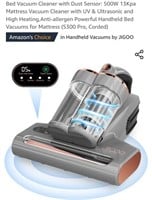Bed Vacuum Cleaner w/ Dust Sensor, UV &