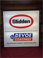 Vintage Glidden lighted Sign