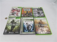 6 jeux pour Xbox 360 dont Guitar Hero