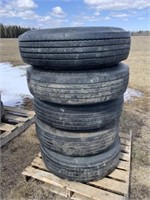 10.00R15 Tire c/w Split Rim /EACH