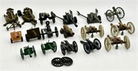 Assorted Vintage Metal Cannons