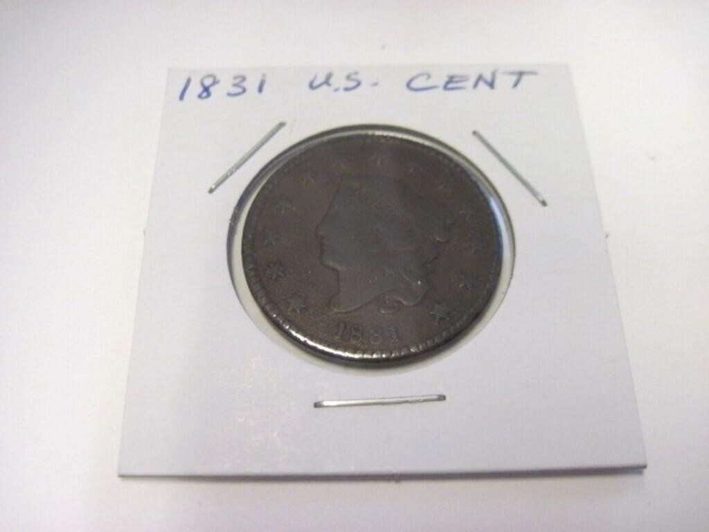 1831 US Large Cent Coin