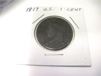 1819 US Large Cent Coin