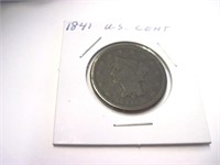 1841 US Large Cent Coin