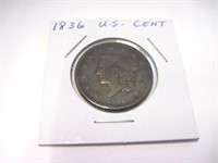 1836 US Large Cent Coin