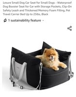 Small Dog Car Seat, Black

*appears new