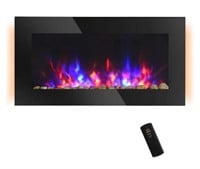 NEW 28.5" Electric Wall-Mounted Fireplace with