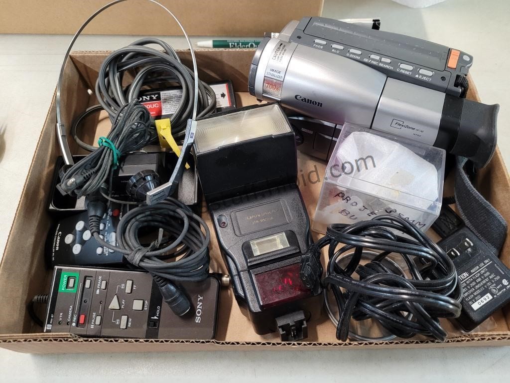 Old Video Camera & Misc Cords