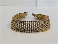 7" Vermeil/.925 Sterling Woven Bracelet