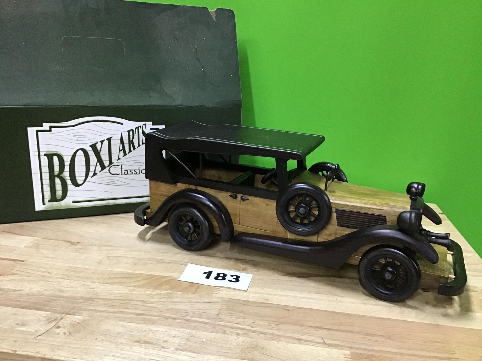 BoxiArts Classics Wooden Car
