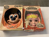2 VINTAGE COSTUMES-CINDERELLA AND MICKEY MOUSE