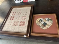 2 FRAMED HAND CRAFTED ITEMS