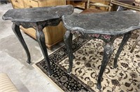 Pair of Painted Side Tables , Wall Tables