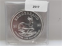 1oz .999 Silver Krugerrand Round