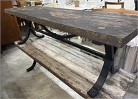 Weathered Garden Bench 59 x 18.5 x 19” h