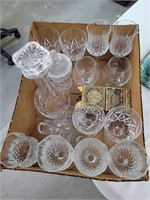 Lot of decanters and stemware
