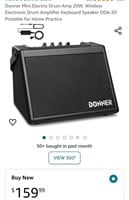 Donner Mini Electric Drum Amp 20W, Wireless