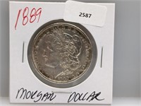 1889 90% Silver Morgan $1 Dollar