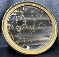 Gold Spider Web Style Wall Mirror with Gold Trim