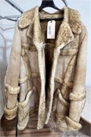 Man's Shearling Coat, Size 50L