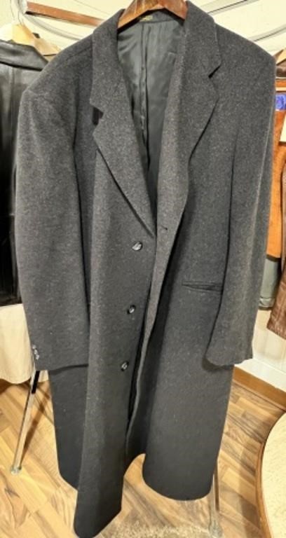 di Silber Cashmere Men's Coat, Size 50 XL