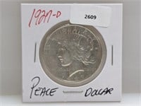 1927-D 90% Silver Peace $1 Dollar