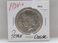 1934-S 90% Silver Peace $1 Dollar