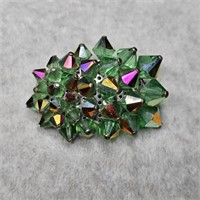 FABULOUS Geometric Abstract Bead Rhinestone Brooch