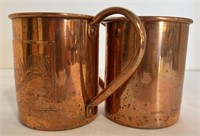 (2) Copper Cups, by Backwards Distilling Co.