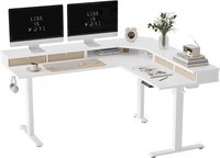 63 L-Desk  Electric Adjustable Height $510 Retail