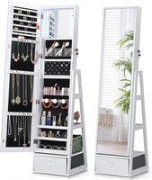 Nicetree 360 Jewelry Cabinet  Full Length  White