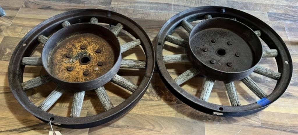 (2) Model T Wheels**