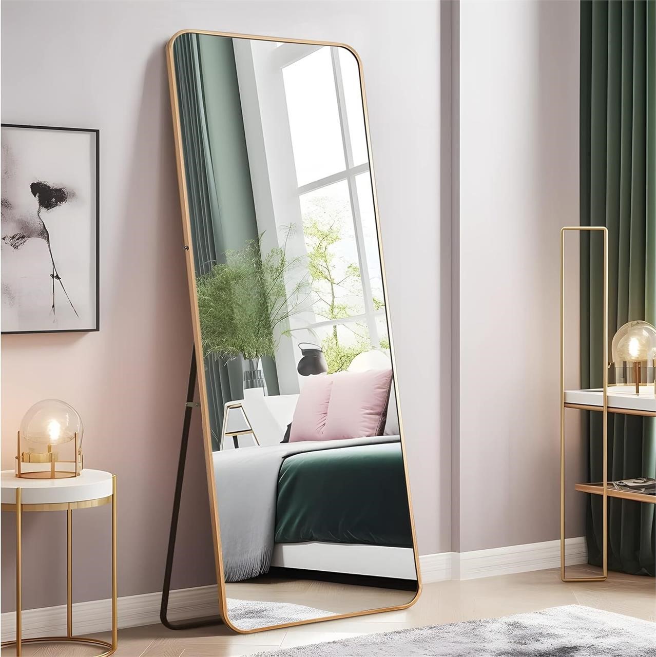 NeuType 65x22 Golden Full Length Mirror