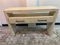 Faux Distressed Contemporary Console Table