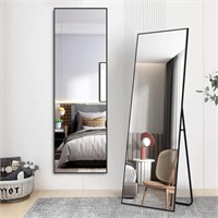 NicBex Mirror  59x16 Inch  Black  With Stand