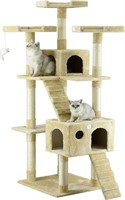 Go Pet Club F2080 72-Inch Cat Tree Condo  Beige