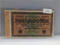 German 20000 Mark