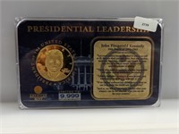 JFK Clad Gold Plated Round