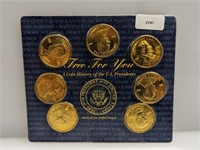 Brass Presidential Medallions