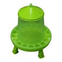Green Chicken Feeder Feeding Tool Container Chick