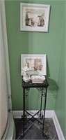 Powder Room Plant Stand and Vanity Items