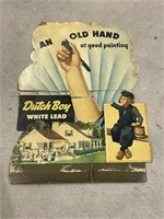 Vintage Dutch Boy Cardboard Advertising
