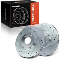 $130 Front Drilled and SLotted Disc Brake Rotors