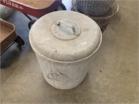 GALVANIZED WITTS PAIL WITH LID