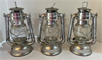 (3) Kerosene Barn Lanterns