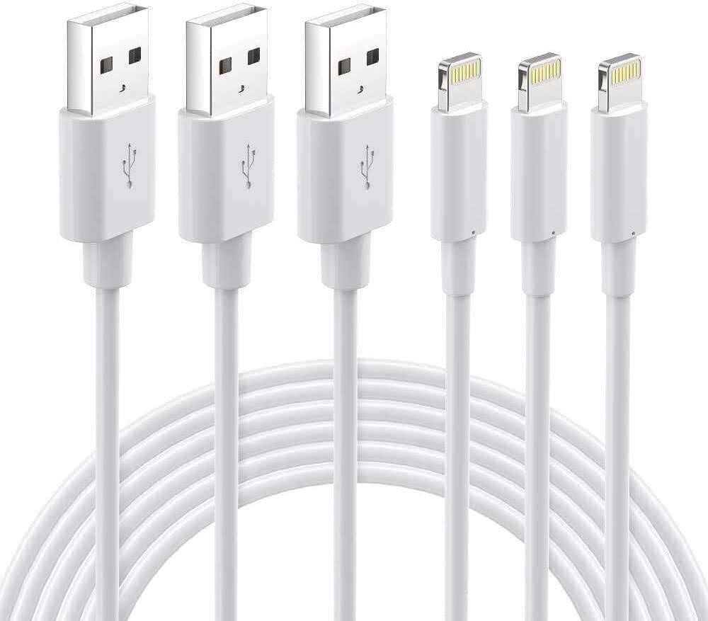 Nikolable iPhone Charger Cable - 3Pack 3FT BLACK