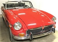 Red 1973 MGB Convertible