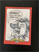 2020 Topps Wacky Packages April Fools Postcards We